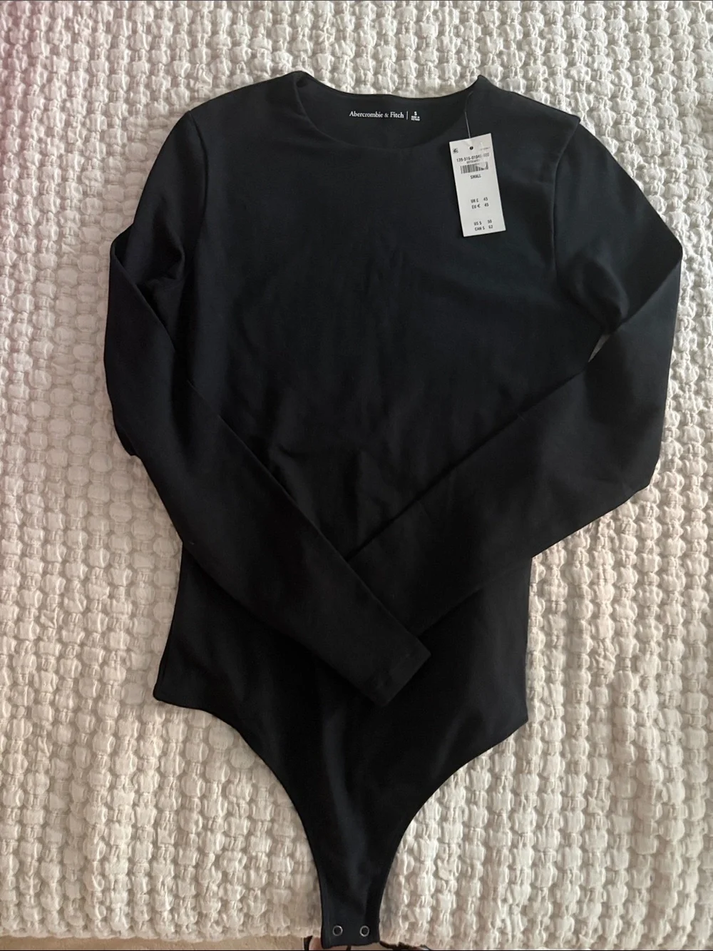Abercrombie & Fitch Black Long-Sleeve Crew Bodysuit - Picture 1 of 3